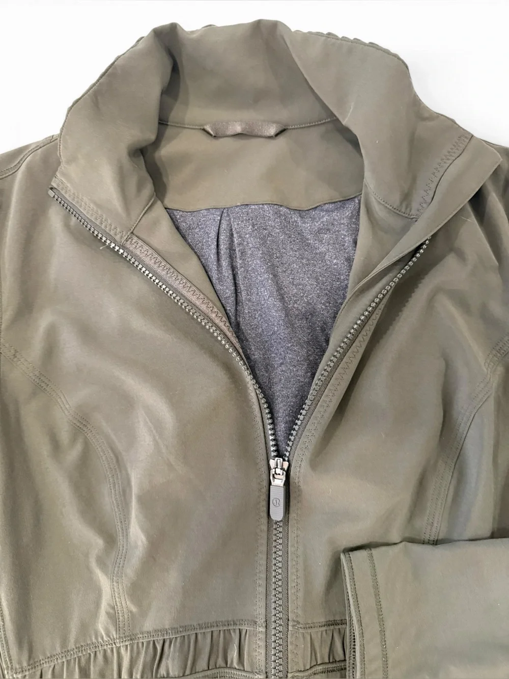 Lululemon Round Trip Jacket Dark Olive 10